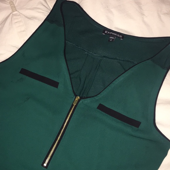 Express Tops - Hunter green dress tank